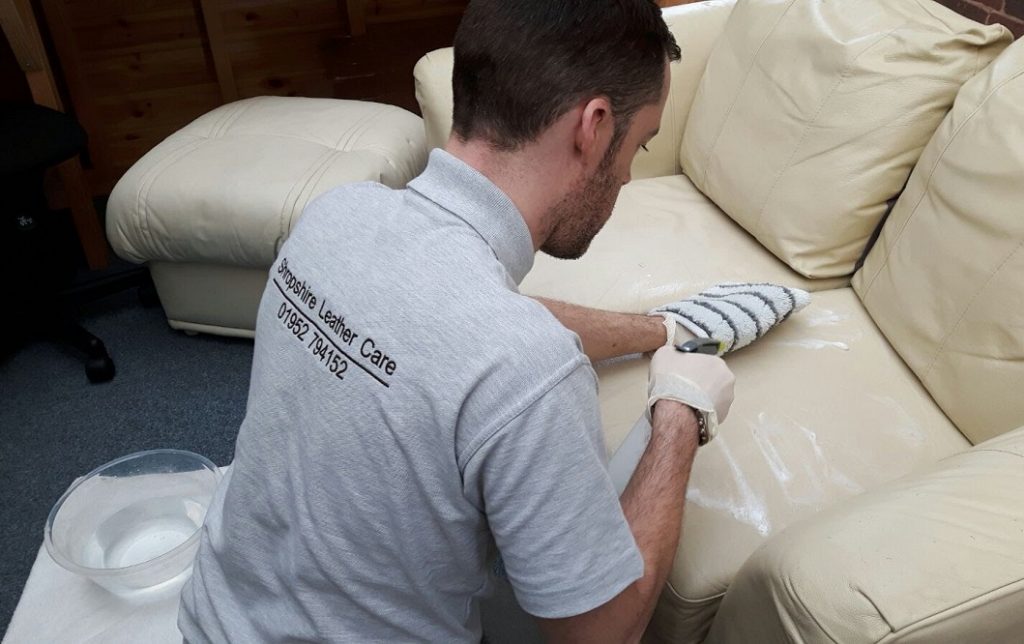 leather cleaning telford